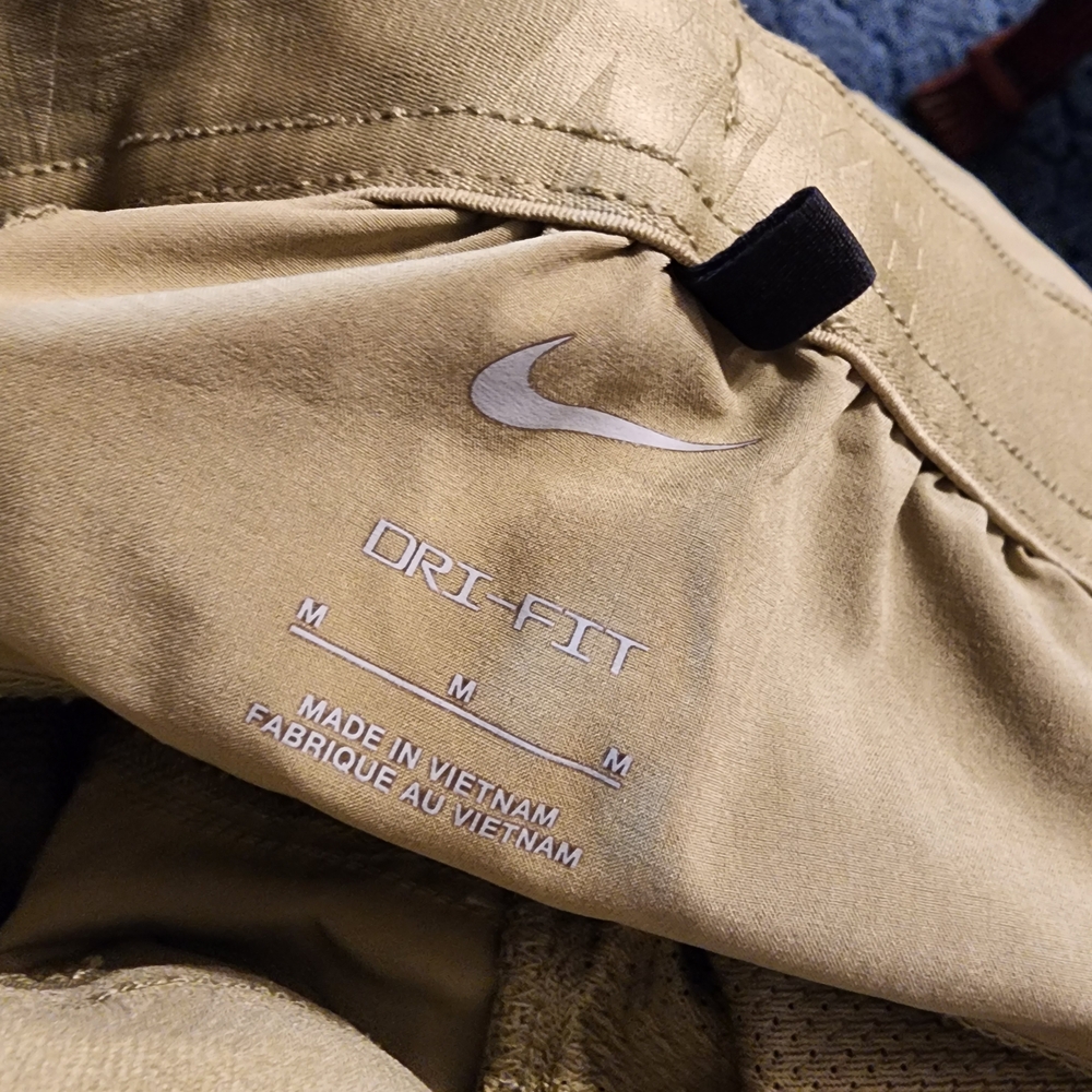 Nike Men's Tan Athletic Shorts - Picture 2 of 2